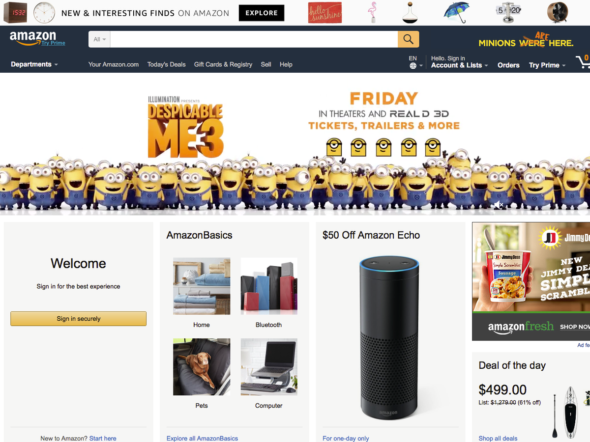 Az Amazon adja az összes online értékesítés 43% -át.