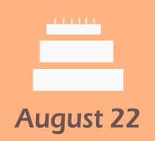 Augusztus 22. Születésnapok