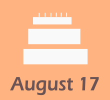 17. augustā dzimšanas dienas