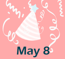 День народження 8 травня