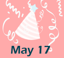 17 maj Födelsedagar