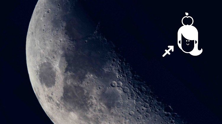 A Luna in Donna Sagittariu: Cunniscila Megliu