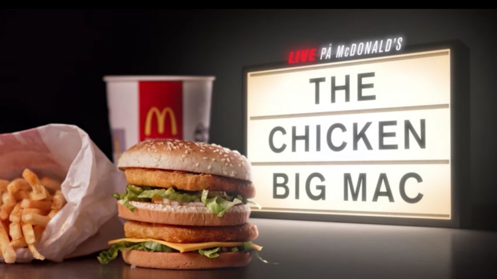 McDonald's acaba d'anunciar un Big Mac de pollastre. Només hi ha un problema si en voleu un