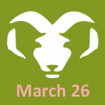 26 Μαρτίου Το Zodiac είναι Κριός - Πλήρης Προσωπικότητα Ωροσκοπίου
