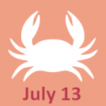 13. Juli Tierkreis ist Krebs - volle Horoskop-Persönlichkeit