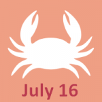 16. Juli Tierkreis ist Krebs - volle Horoskop-Persönlichkeit